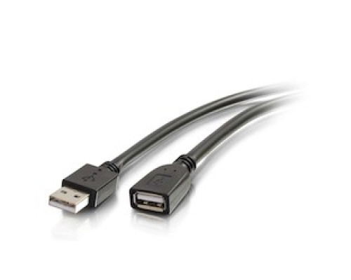 C2G  CG39011  CG39011                 C2G 16ft USB Active Extension Cable - USB A to USB A Extension Cable - USB 2.0 - Plenum, CMP-Rated - M/F