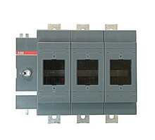 ABB  OS800L03   3 pole, 800 amps rated at 600 V AC, UL 98, open fusible disconnect switch for use with L fuse type