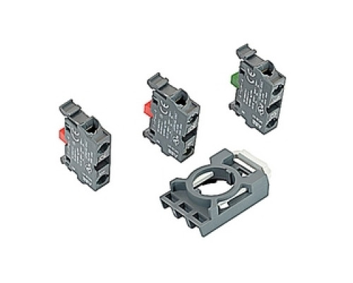 ABB  MCBH-12   Contact Blocks With Holder Front Mount, Non Illuminated 1 NO + 2 NC