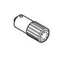 HUBBELL LIGHTING INC  ETO/ARX251/PCXP-E2AM80/BL/ST   Flashing LED, Rated voltage 24 V, rated current 25 mA, DC, red