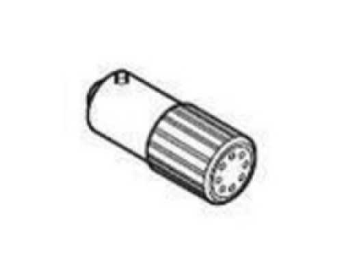 HUBBELL LIGHTING INC  ETO/ARX251/PCXP-E2AM80/BL/ST   Flashing LED, Rated voltage 24 V, rated current 25 mA, DC, red