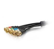 C2G  60099  CG60099                 Multi-Format Flying Lead, 5-BNC, 1.5’ Length, Black