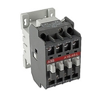 ABB  A16-40L-00-84   4 pole, 30 ballast amp, 30 incandescent amp, electrically held open type lighting contactor with 110V AC, 120V AC and 110V DC coil and no auxiliary contacts