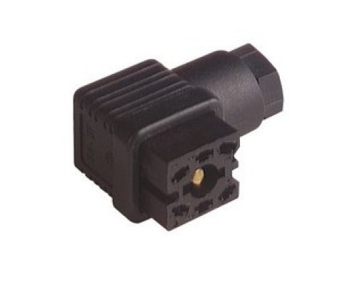 HIRSCHMANN  932351200   GO 51 WF black; Cable Socket with PG 7 Cable gland with solder contacts, 5 contacts + PE, forked spring, DIN VDE 0627 / IEC 61984, 6A, 250V AC/DC