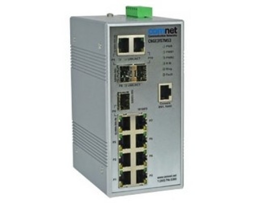 COMNET COMMUNICATION NETWORKS  CNGE3FE7MS3   3 Port 1000Mbps + 7 Port 100Mbps Managed Switch, Includes Power Supply