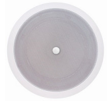SPECO TECHNOLOGIES  SPG66TC                 6 in. Dual Paper Cone Modern Grille Ceiling Speaker with Transformer, Volume Control