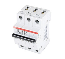ABB  S203-C8   Mini Breaker, S200, 3 Pole, Trip C, 8A
