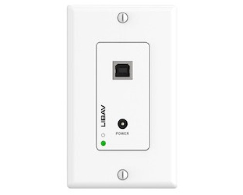 LIBERTY AV  INT-USB2-50HWP                 Intelix Brand USB 2.0 High Speed Extender Host Wallplate