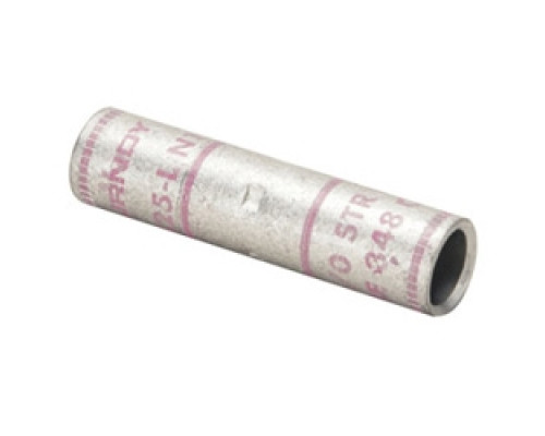 BURNDY  YS4CLBOX  518550                 Copper Compression Splice, 4 AWG, 1-3/4 Inch Splice Length, Short Barrel, Tin Plated