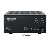 BOGEN  CC4021                 Compact Mixer Amplifier, 2-Input, Priority Level, 80 Hertz to 20 Kilohertz, 24 Volt DC 3 Ampere External Supply, 40 Watt Output