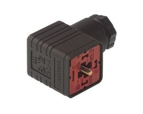 HIRSCHMANN  932106100   GDM 2011 J black; Cable Socket with central screw M 3 x 35, 2 contacts + PE, PG11, Type A, DIN EN 175 301-803-A
