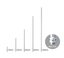 PATLITE USA CORPORATION POLE22-0500AN  22mm diameter aluminum pole, 500mm long, no threads