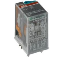 ABB  1SVR405612R1000   Pluggable Relay, Spdt, 3 C/O, 250V, 10A, No LED, 24 V DC