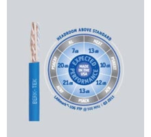 BERK-TEK  10143424                 LANmark-10G Category 6A FTP Plenum, 4-Pair 23 AWG, Solid, Aluminum Shield, PE/FRPVC Blue Jacket