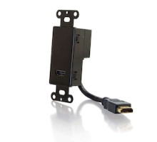C2G  CG41045  CG41045                 HDMI DECORA Passthrough WP Black
