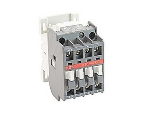 ABB  A16-40-00-84   4 pole, 30 amp, across the line block contactor with 110-120V AC coil and no auxiliary contacts