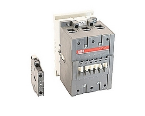ABB  A95-30-11-36   3 pole, 145 amp, non-reversing across the line contactor with 220V AC coil and 1 NO and 1 NC auxiliary contacts