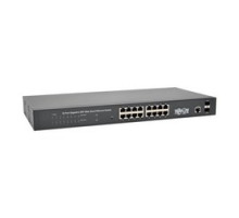 TRIPP LITE  NGS16C2   16 10/100/1000Mbps Port Gigabit L2 Web-Smart Managed Switch, 2 Dedicated Gigabit SFP Slots, 36 Gbps, Web Interface