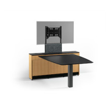 SALAMANDER DESIGNS  UB/D1/338AM1/NO/SBK                 Unifi Huddle 3-5 Person Table Solution with Single Display Mount