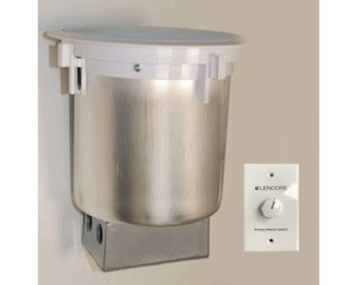 LENCORE ACOUSTICS LLC  LG035M6-CRCVC                 Classic Speaker, Ceiling Plate, Chicago style elect. box, brush alum. housing, White cover, RCVC