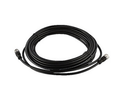 ABB  2TLA020056R2300   Extension cable 10 meters, black PVC jacket with straight 5 pole M12 male/female connectors, 22AWG conductors, overall braid shield