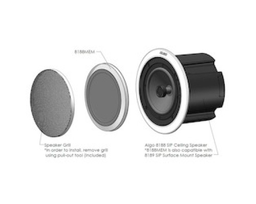 ALGO COMMUNICATION PRODUCTS  8188MEM                 Hydrophobic Membrane Screen available is for the 8188 and 8189 ceiling speakers.