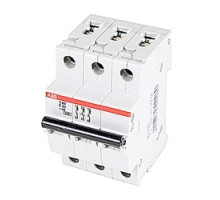 ABB  S203-C40  2CDS253001R0404   Mini Breaker, S200, 3 Pole, Trip C, 40A