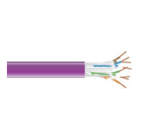 BLACK BOX NETWORK SERVICES EYN864A-PB-1000  CAT6 550-MHz Solid Ethernet Bulk Cable - Unshielded UTP , CMR PVC, Purple, 1000-ft. 304.8-m Pull-Box