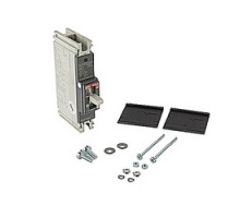 ABB  A1A090TW-1   1 pole, 90 amps rated at 240V AC and 125V DC, fixed trip point molded case circuit breaker, with a thermal magnetic trip device and 10kA at 240V AC and 5kA at 125V DC interrupt current rating