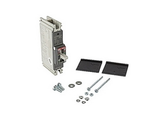 ABB  A1A090TW-1   1 pole, 90 amps rated at 240V AC and 125V DC, fixed trip point molded case circuit breaker, with a thermal magnetic trip device and 10kA at 240V AC and 5kA at 125V DC interrupt current rating