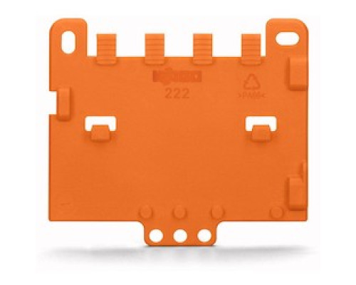 WAGO CORPORATION  222-505   Strain Relief Plate; For Mounting Carrier; 221 Or 222 Series, Can Be Snapped