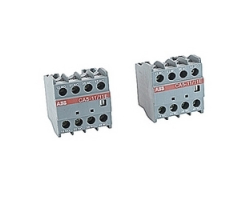 ABB  CA5-11/11E   4 pole front mounted instantaneous auxiliary contact block with 1 NO and 1 NC contact