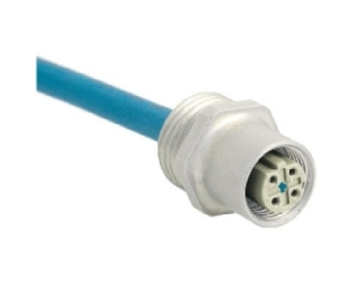 HARTING  21033836407   PCB Receptacles M8/M12: WDF M12-F/M16x1,5 4pol. D-coded RJ45