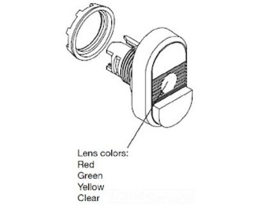 ABB  MPD14-11Y   Modular Double Pushbutton - Momentary - Flush/Extended - Green/Red Actuator, Yellow Indicator - Illuminated - No contact block - Lower Button: OFF - Upper Button: ON