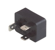 HIRSCHMANN 931352100  GSA 20 black; Appliance connector with central screws hollow , 1 screw M 3 x 4, 2 contacts + PE, industrial standard 11 mm