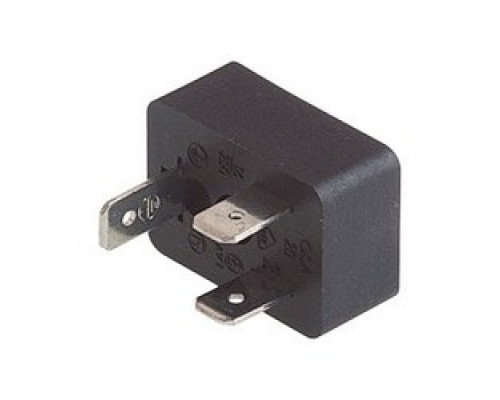 HIRSCHMANN 931352100  GSA 20 black; Appliance connector with central screws hollow , 1 screw M 3 x 4, 2 contacts + PE, industrial standard 11 mm