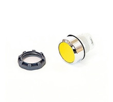ABB  MP1-30Y   22mm Modular - Pushbuttons MOM, Flush, Chrome Bezel Yellow