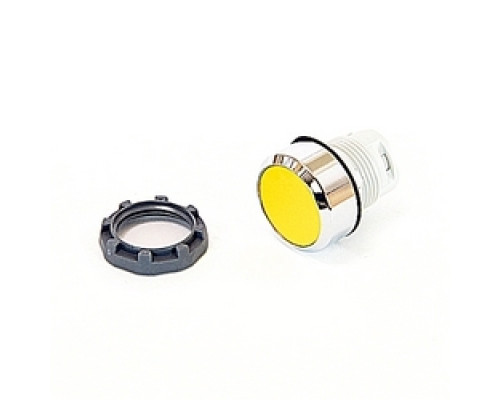 ABB  MP1-30Y   22mm Modular - Pushbuttons MOM, Flush, Chrome Bezel Yellow