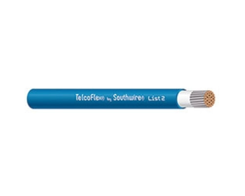 SOUTHWIRE COMPANY  56962601                 TelcoFlex II Central Office Power Cable, 500 KCMIL, Single Conductor, Class 1 Flexible Strand Without Braid, LSZH, 600 Volts, Blue