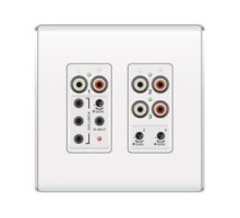 ON-Q/LEGRAND  AU1011-WH                 Triple Source Input, Flush Mount, RJ45 Connector, 3.5 MM Stereo Audio Jack, 24 Volt DC, White, For Audio System
