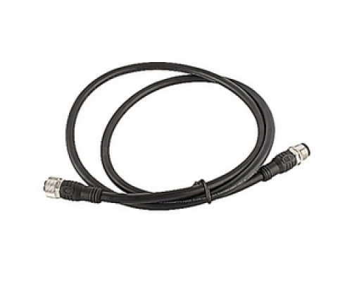 ABB  2TLA020056R5000   Extension cable 1 meter, black PVC jacket with straight 8 pole M12 male/female connectors, 22AWG conductors, overall braid shield