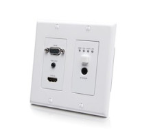 C2G  C2G30017                 HDBaseT HDMI VGA Wall Plate Transmitter
