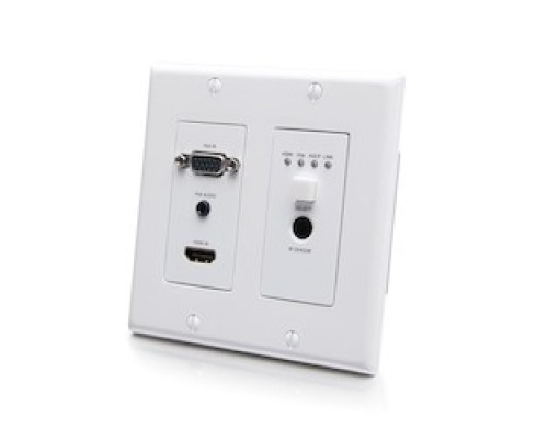 C2G  C2G30017                 HDBaseT HDMI VGA Wall Plate Transmitter
