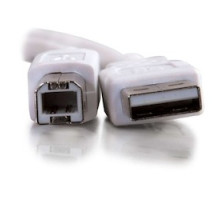C2G  CG13171  13171                 1m USB 2.0 A/B Cable White