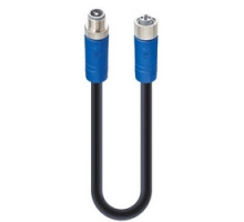 LUMBERG AUTOMATION  934853102  RSTS 4T-RKTS 4T-918/2 M   M12 Power Cordset Male Straight-Female Straight, 4-Pins, T-coded, Shielded, 63 V, Blue Overmold