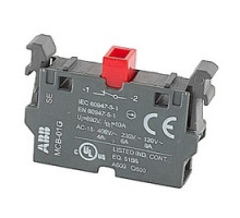 ABB  MCB-01G   Modular front mounted 1 NC single contact block with gold plated contacts