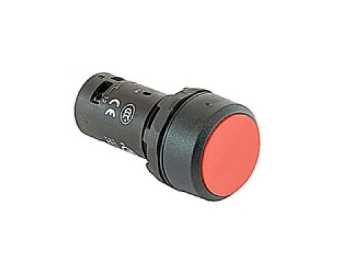 ABB  CP1-10R-01   Non Illum, Flush Push Button Momentary, Flush 1NC Contact Red