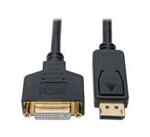 TRIPP LITE P134-001-GC         DisplayPort to DVI Adapter Video Converter, Black M/F , 1 ft.