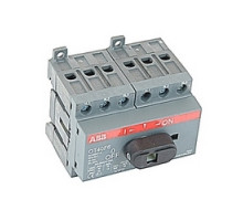 ABB  OT40F6   6 pole, 40 amps rated at 600 V AC, UL 508, open non-fusible disconnect switch