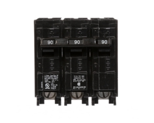 SIEMENS  US2:Q390  Q390   Miniature Circuit Breaker, Common Trip, Thermal Magnetic, Low Voltage, Plug-In, 3 Pole, 240 Volt AC, 90A, 10 kA Interrupting Rating